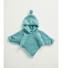 Baby poncho Benjamin gemaakt van Phildar Phil Douce