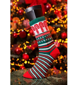 kerstsokken Candy Canes gemaakt van Handwerk accesoires