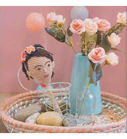 Sambabal dame gemaakt van Scheepjes Maxi Sweet Treat