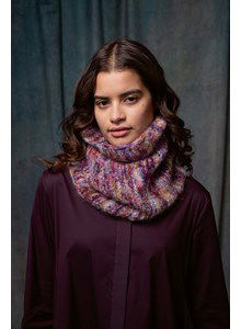 Loopingsjaal met ribbelpatroon