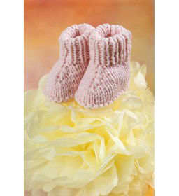 Babyslofjes gemaakt van Lang Yarns Merino 200 bebe