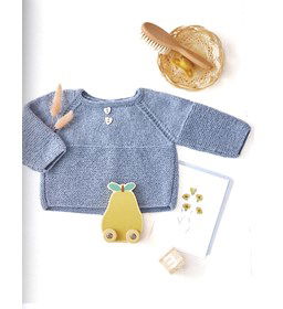 babytruitje in ribbel- en tricotsteek gemaakt van Handwerk accesoires