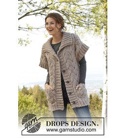 Gebreid vest  gemaakt van Drops Andes