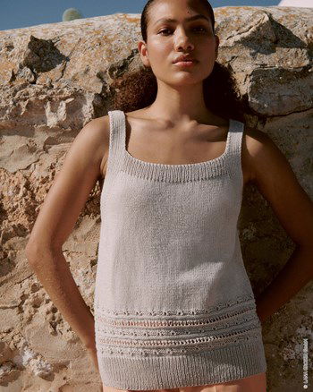 Zomerhemdje met vierkante hals