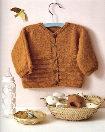 babyvestje met streeppatroon in ribbelsteek