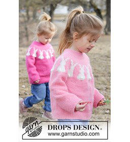 Bunny Bloom Trui gemaakt van Drops Air