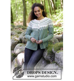 vest gemaakt van DROPS Flora