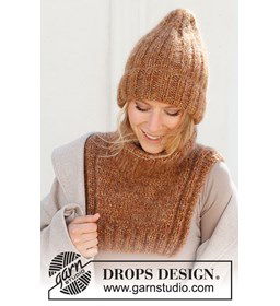 Muts en halswarmer gemaakt van Drops Kid Silk