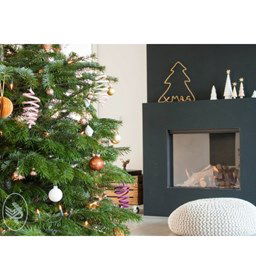 Merry X-Mas gemaakt van Looms en punnikklosjes