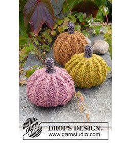 Decoratie pompoen gemaakt van Drops Snow - Eskimo