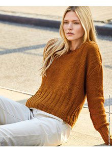 Damestrui met wijde hals en brede tailleboord