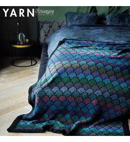 Deken met drakenschubben gemaakt van Scheepjes Scrumptious