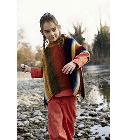 Poncho gemaakt van Lang Yarns Merino 150