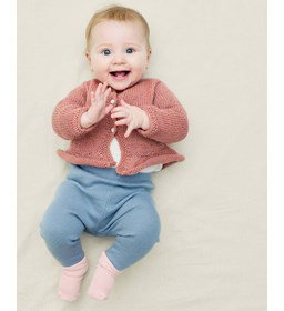 babyvest Ortance met gerimpeld schootje gemaakt van knopen