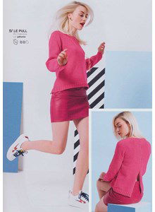 Damestrui met lange split in achterpand