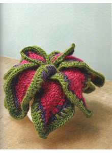 Haakpatroon fel gekleurde siernetelplant gemaakt van Durable Comfy