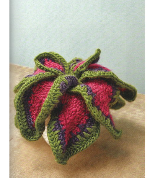 Haakpatroon fel gekleurde siernetelplant