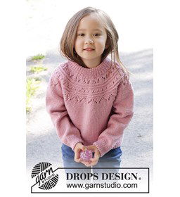 Speelse Zigzag Kindertrui gemaakt van Drops Merino extra fine