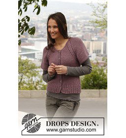 Vest met korte mouwen gemaakt van Drops Alpaca