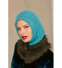 Sjaalmuts gemaakt van Lang Yarns Paillettes