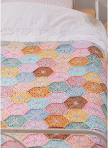 Sprei van gekleurde zeshoeken