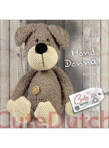 Knuffeldier hond met donzige vacht