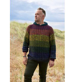 Herentrui met raglanmouw gemaakt van Lana Grossa Merino Superiore