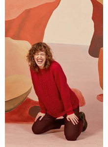 Damestrui met kabelpatroon