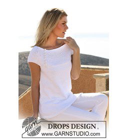 Gebreide top gemaakt van knopen