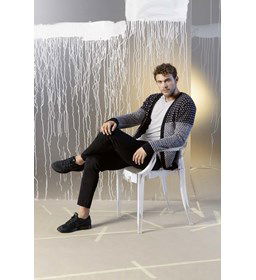 Herenvest gemaakt van Lang Yarns Norma - Norma Color