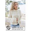 Top-down gebreid vest met raglan en hoge col gemaakt van Breinaalden zonder knop