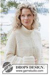 Breipatroon Top-down gebreid vest met raglan en hoge col van andere kant