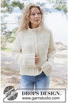 Breipatroon Top-down gebreid vest met raglan en hoge col van andere kant
