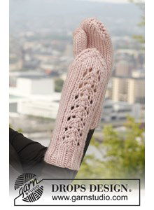 Wanten met kantpatroon