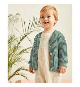 Kindervest gemaakt van Phildar Phil Ecocoton