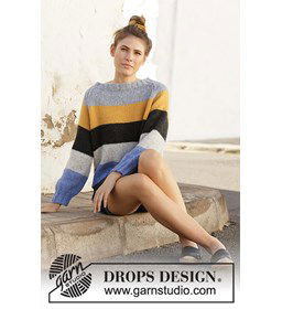 Dames trui gemaakt van Drops Air