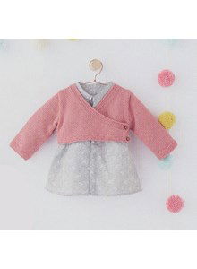 Baby wikkelvest met knoopsluiting