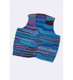 Babygiletje met nepzakken gemaakt van Lang Yarns Merino 200 bebe