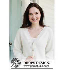 White River Cardigan gemaakt van DROPS Flora