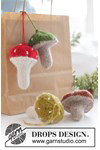 Breipatroon paddenstoel hangers Enchanted Mushrooms van andere kant