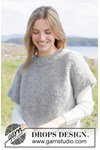 Breipatroon oversized damestrui met raglan en korte mouwen van andere kant
