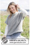 Breipatroon oversized damestrui met raglan en korte mouwen van andere kant