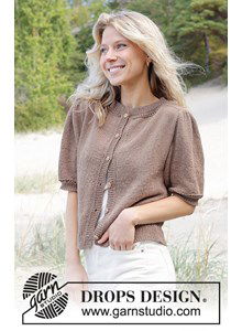 Damesvest met korte pofmouwen