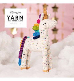 Gespikkelde eenhoorn gemaakt van Scheepjes Catona 25 en 10 gram