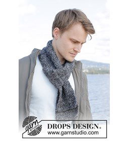 Herensjaal gemaakt van Drops Alpaca
