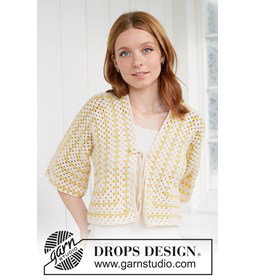 hexagonvest met granny square patroon gemaakt van Haaknaalden