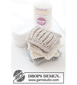 make up pad Ribbed Scrubbies gemaakt van Drops Cotton Light