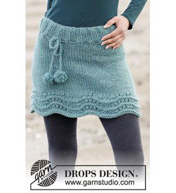 Gebreide rok  gemaakt van Drops Andes