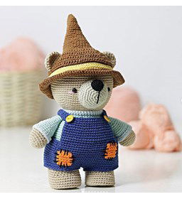 Vogelverschikkeroutfit gemaakt van Scheepjes Catona 25 en 10 gram