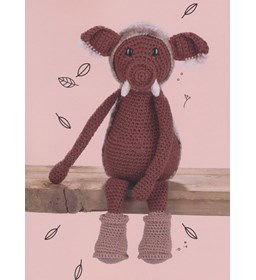 Everzwijn knuffel gemaakt van Scheepjes Softfun